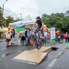 Con actividad física, exhibiciones deportivas y recreación, caleños celebraron el cumpleaños 485 de la ciudad