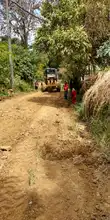 Conforman vía en la vereda Montañuelas, en el corregimiento El Saladito