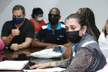 Mesa de diálogo con personas en condición de discapacidad en el Centro Cultural de Cali