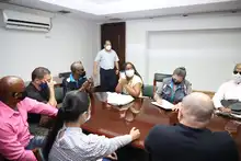 Mesa de diálogo con personas en condición de discapacidad en el Centro Cultural de Cali