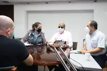 Mesa de diálogo con personas en condición de discapacidad en el Centro Cultural de Cali