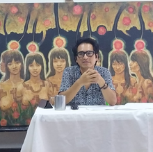 Pintura ‘Las iluminadas’, una razón más para visitar la Biblioteca Pública del corregimiento de Golondrinas