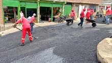 Con rocería, barrido de maleza y limpieza de cunetas también se impacta la zona rural