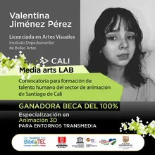 Ganadores de becas para especialización en ‘animación tridimensional’
