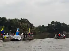 Bienestar Social acompañó al Consejo Comunitario Playa Renaciente en balsada a la Virgen de la Asunción