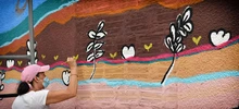 El Ecobarrio San Antonio se pinta con los colores de Graficalia