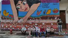 El Ecobarrio San Antonio se pinta con los colores de Graficalia
