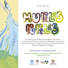 Niños de escuelas rurales exponen sus obras en el Centro Cultural de Cali