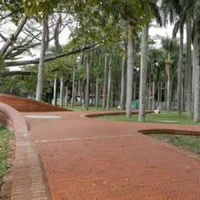 Obra parcial Parque Central de los Periodistas