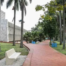 Obra parcial Parque Central de los Periodistas