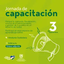Capacitación en veeduría ciudadana