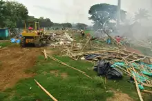 Se cumplen tres jornadas de desalojo en el Jarillón del río Cauca