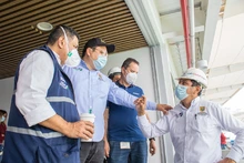 Alcalde Jorge Iván Ospina inspeccionó obras en los palcos del estadio Olímpico Pascual Guerrero