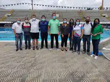Piscinas Hernando Botero O’byrne recibieron visita de los DTI de natación de los I Juegos Panamericanos Junior Cali-Valle 2021 