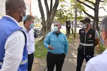 Jóvenes de URC y comerciantes del sector La Luna dieron primer paso para la reconciliación