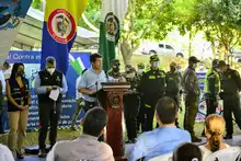 Con el ministro de Defensa, se activaron frentes de seguridad en la Comuna 17 y con el gremio de taxistas