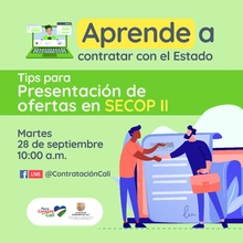 Invitación de la Presenteación de ofertas en SECOP II