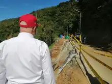 Avanza la construcción de pozos de contención en la vía a El Saladito 