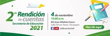 Banner de invitación a la segunda rendición de cuentas