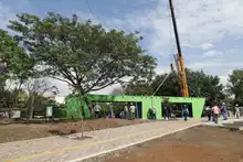 Se instaló la primera estación de parada del MIO, en el tramo 2 de la Troncal Oriental