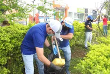 Pura ‘participación ciudadana’ durante intervención en avenida Cañasgordas