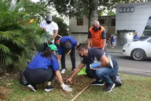 Pura ‘participación ciudadana’ durante intervención en avenida Cañasgordas