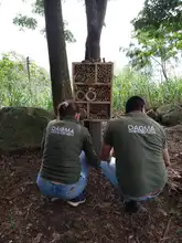 Niños construyen espacios para la vida en el ecoparque Tres Cruces Bataclán