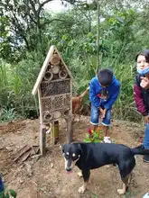Niños construyen espacios para la vida en el ecoparque Tres Cruces Bataclán