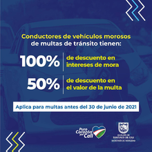 Póngase al día con las multas de tránsito y aproveche los descuentos del Papayazo Tributario y la Ley 2155