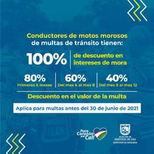 Póngase al día con las multas de tránsito y aproveche los descuentos del Papayazo Tributario y la Ley 2155
