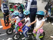 Educación vial para los niños de Cali