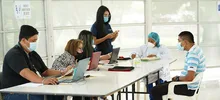 Habilitan nuevo punto de vacunación covid en el Hospital Geriátrico San Miguel
