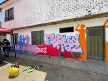 Mediante arte urbano, en la comuna 13 se promueve el fútbol en paz