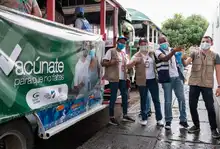 Con la ‘Chiva vacunadora’, 500 personas apostaron por la vida y en contra de la covid-19 