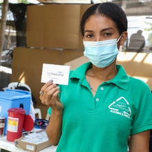 Mediante alianza público-privada, se vacunaron recicladores de oficio en Cali