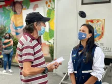 Las vacunas también caminaron por San Antonio