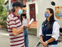 Las vacunas también caminaron por San Antonio
