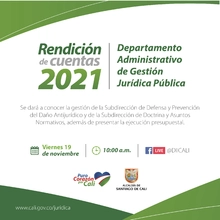 Segunda rendición de cuentas de la Gestión Jurídica y la defensa de lo público