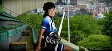 Promesa del patinaje salvadoreño se entrena en el Patinódromo Mundialista para los Juegos Panamericanos Junior