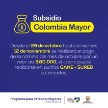 Persona mayor evite la suspensión del subsidio y reclame su pago de octubre