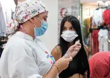 Exitosa labor de vacunación anticovid en el día sin IVA