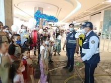Más de 300 niños participaron en el parque móvil de la Secretaría de Movilidad