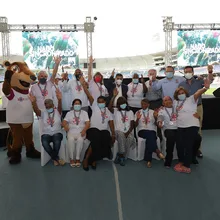 Dos generaciones del deporte intercambian la posta de los Juegos Panamericanos en Cali