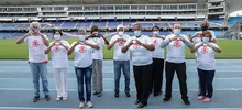 Dos generaciones del deporte intercambian la posta de los Juegos Panamericanos en Cali
