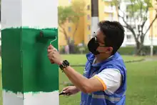 Datic dejó limpio y bonito el Parque Colseguros Andes