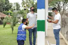 Datic dejó limpio y bonito el Parque Colseguros Andes