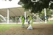 Datic dejó limpio y bonito el Parque Colseguros Andes