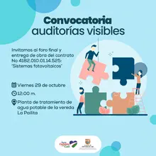 Convocatoria a Auditoría Visible en La Pailita