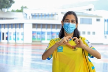 *Voluntarios invitan a los caleños a ponerse la camiseta de los Panamericanos Junior*