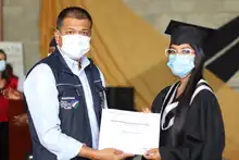 183 jóvenes víctimas del conflicto se graduaron como técnico laboral en auxiliar administrativo 